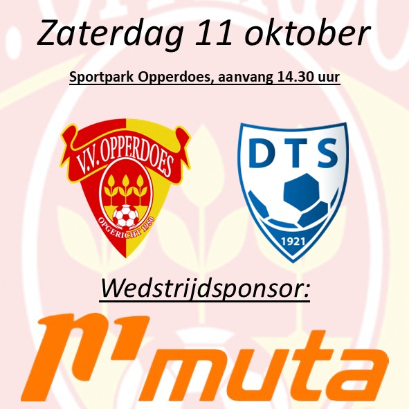 Muta Sport wedstrijdsponsor DTS-thuis
