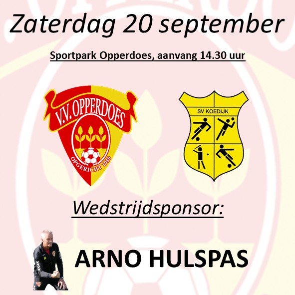 We trappen het seizoen op gang met een bal geschonken door Arno Hulspas