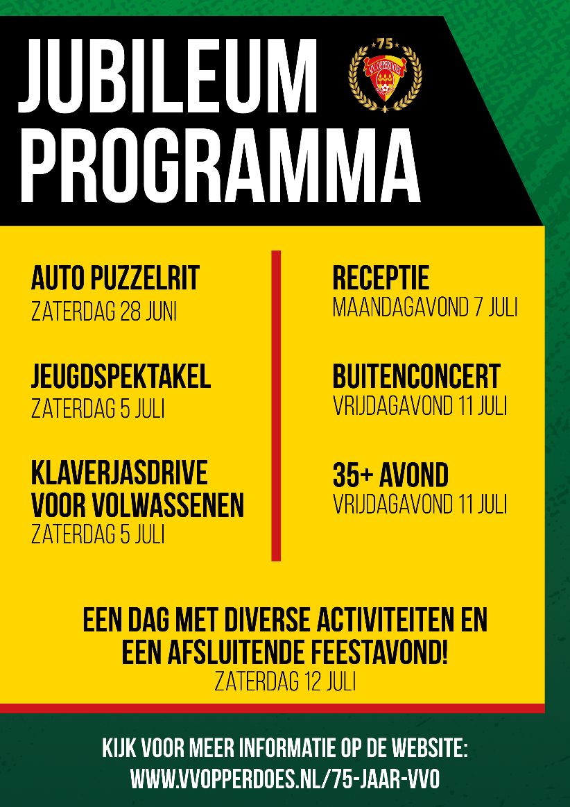Jubileumwedstrijd oud eerste elftal