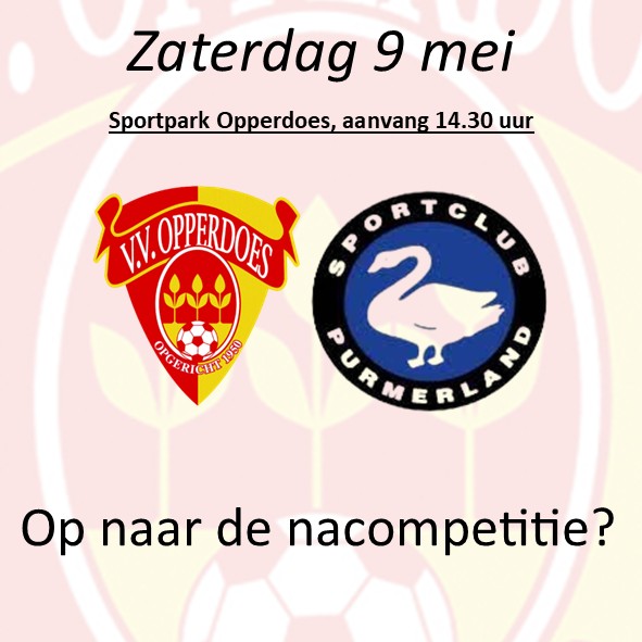 De laatste thuiswedstrijd... of...? (en de indeling van het Minutenspel)